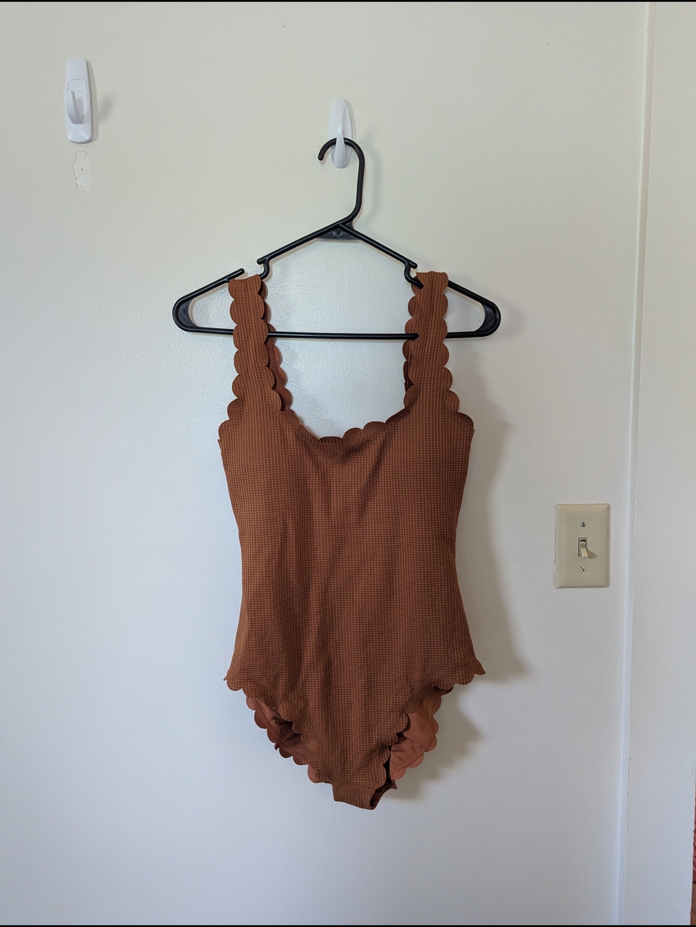 Aerie Scalloped Textured One-Piece Swimsuit